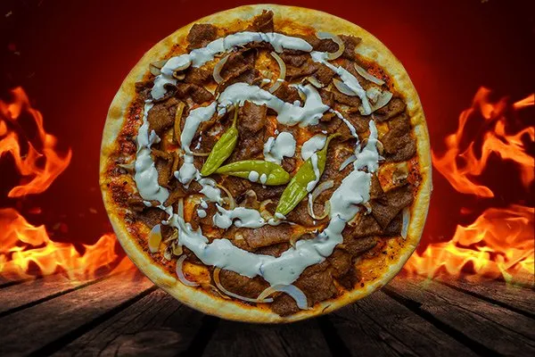 Kebab Pizza